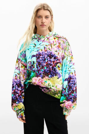 gebloemde hoodie multi