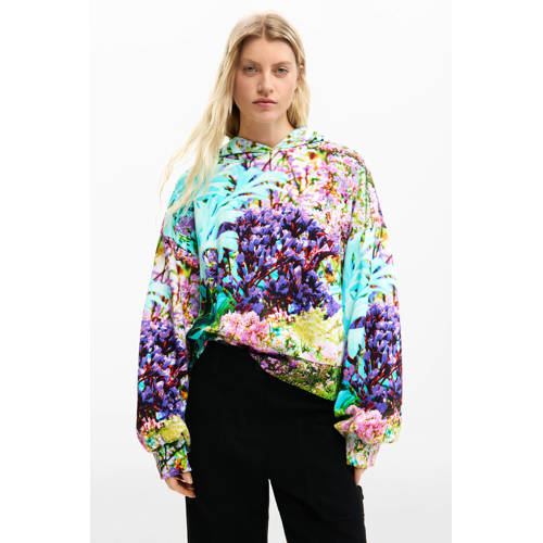 Desigual gebloemde hoodie multi afbeelding