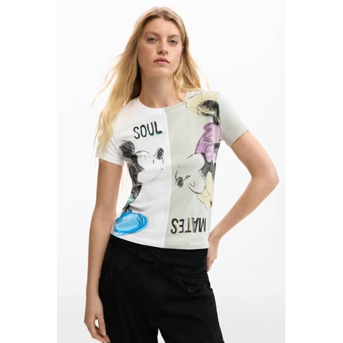 Desigual T-shirt wit afbeelding