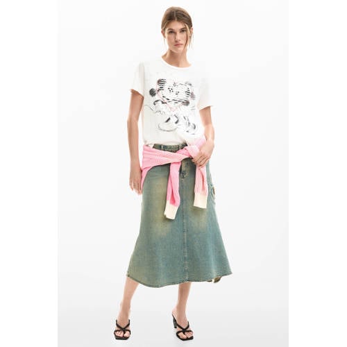 Desigual T-shirt wit afbeelding