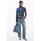 Desigual gebloemde top zwart
