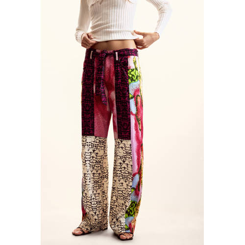 Desigual straight regular waist broek multi afbeelding