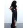 Desigual wide leg regular waist gebloemde broek zwart
