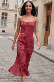 thumbnail: Desigual gebloemde midi jurk rood