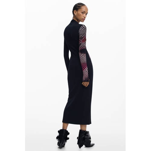 Desigual midi jurk zwart afbeelding