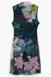 thumbnail: Desigual gebloemde cocktailjurk donkergroen
