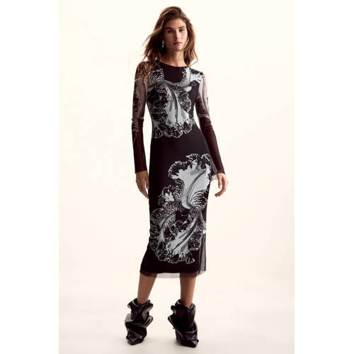 Desigual midi jurk zwart afbeelding