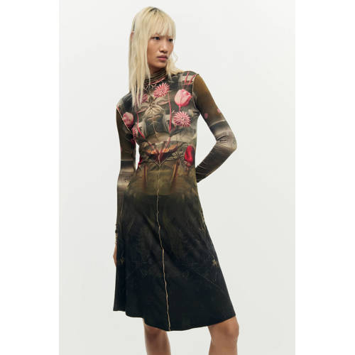 Desigual midi jurk zwart afbeelding