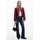 Desigual imitatieleren leren jas rood