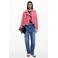 Desigual imitatieleren bikerjack roze
