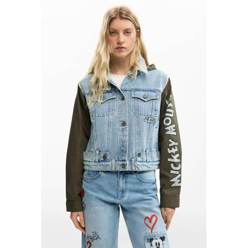 Desigual denim spijkerjas medium blue denim afbeelding