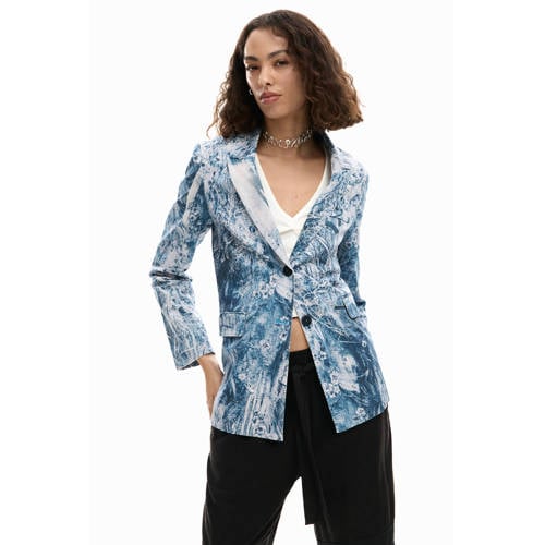 Desigual regular blazer blauw afbeelding