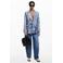 Desigual regular blazer blauw