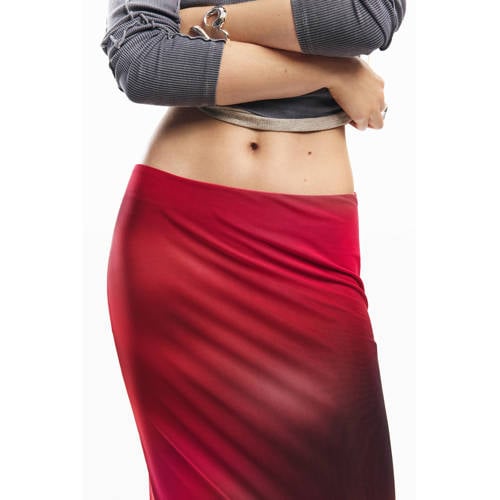 Desigual kokerrok rood afbeelding