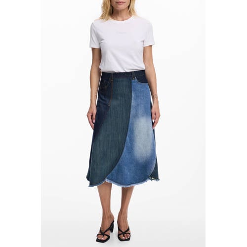 Desigual spijkerrok medium blue denim afbeelding