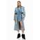Desigual denim trenchcoat light blue denim