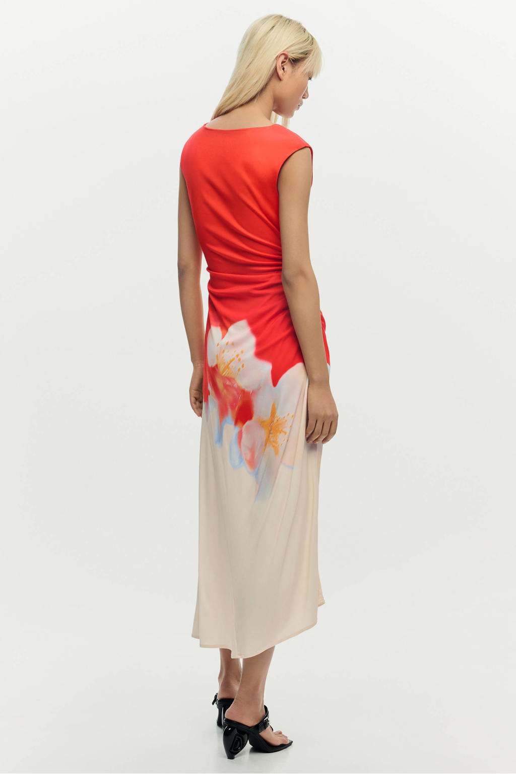Desigual gebloemde zomerjurk rood