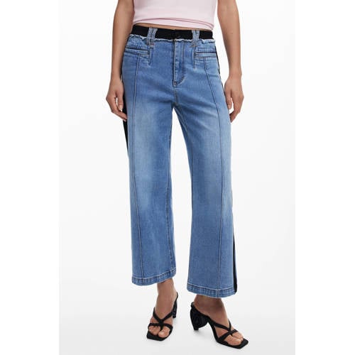 Desigual straight leg jeans medium blue denim afbeelding