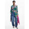 Desigual gebloemde blousejurk groen