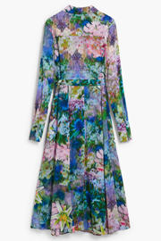 thumbnail: Desigual gebloemde blousejurk groen