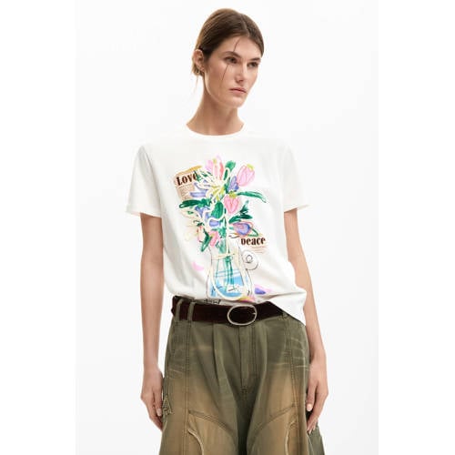 Desigual T-shirt wit afbeelding