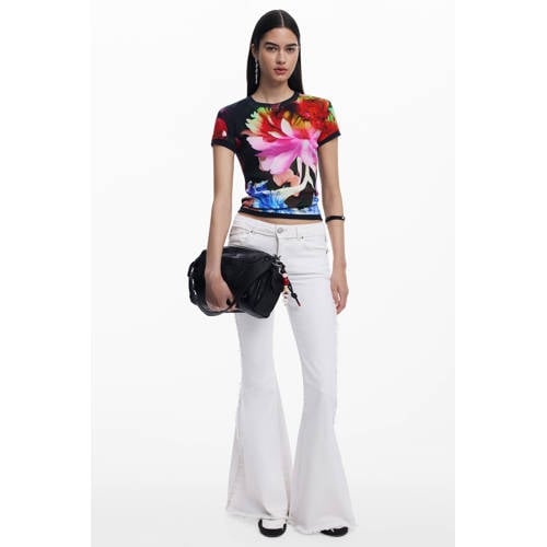 Desigual gebloemde T-shirt multi afbeelding