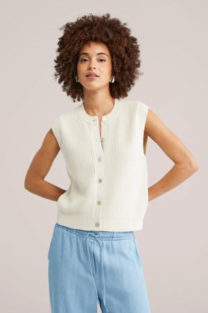 vest ecru gebreid