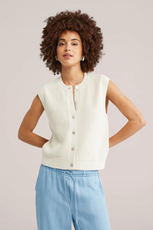 vest ecru gebreid