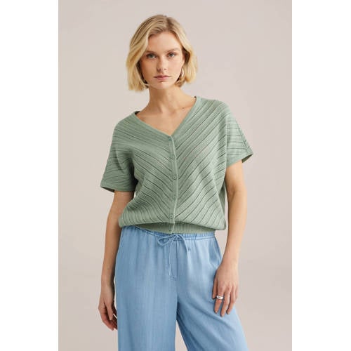 WE Fashion vest groen afbeelding