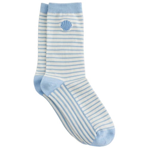 WE Fashion gestreepte sokken blauw afbeelding