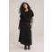 WE Fashion Curve gebreid vest zwart