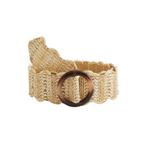 raffia riem naturel