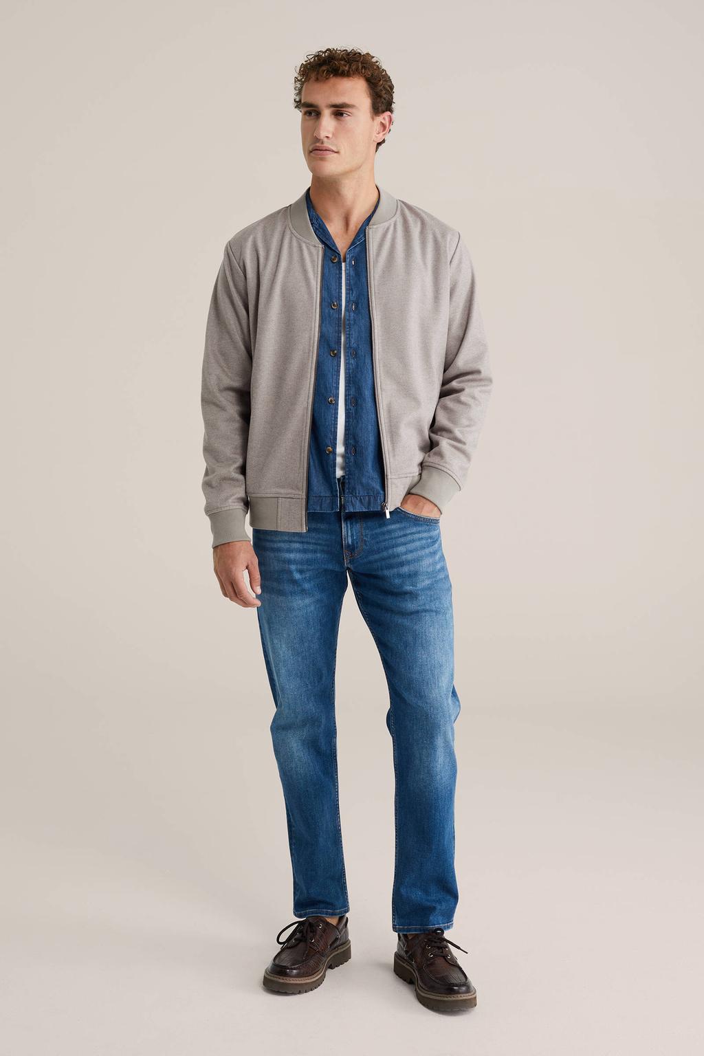WE Fashion sweatvest antraciet