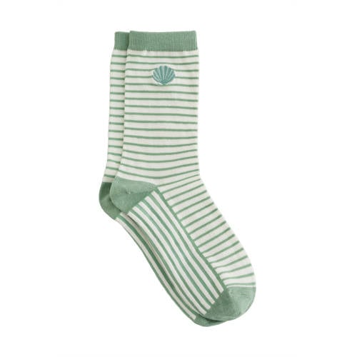 WE Fashion gestreepte sokken groen afbeelding