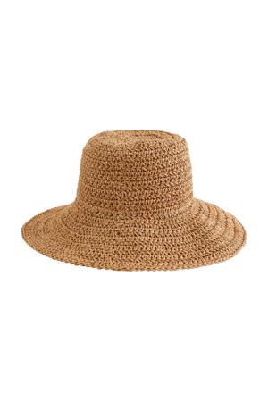 raffia zonnehoed naturel