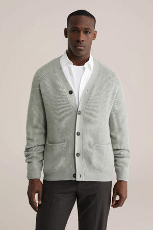 vest gebreid grijs