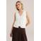 WE Fashion top gehaakt wit