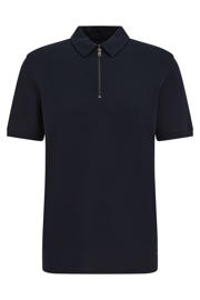 thumbnail: WE Fashion slim polo donkerblauw