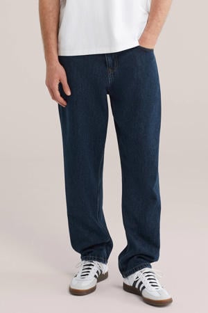 barrel jeans donkerblauw