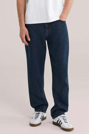 barrel jeans donkerblauw