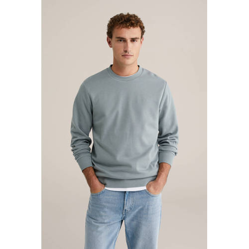 WE Fashion sweater turquoise afbeelding