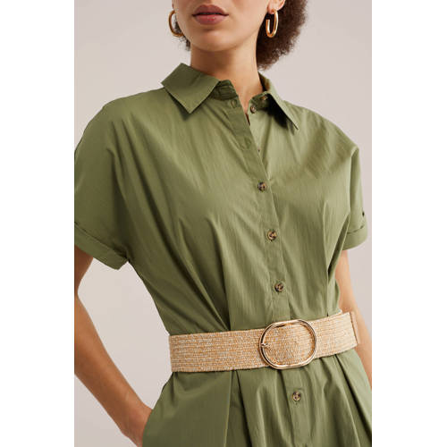 WE Fashion raffia riem naturel afbeelding