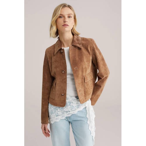 WE Fashion kanten heupsjaal wit afbeelding