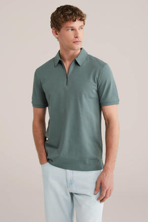 slim polo groen