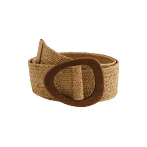 raffia riem naturel