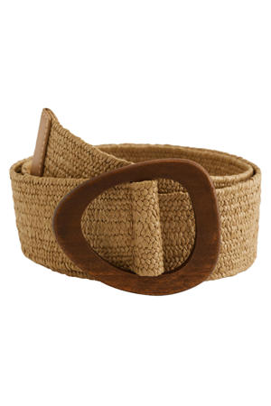 raffia riem naturel