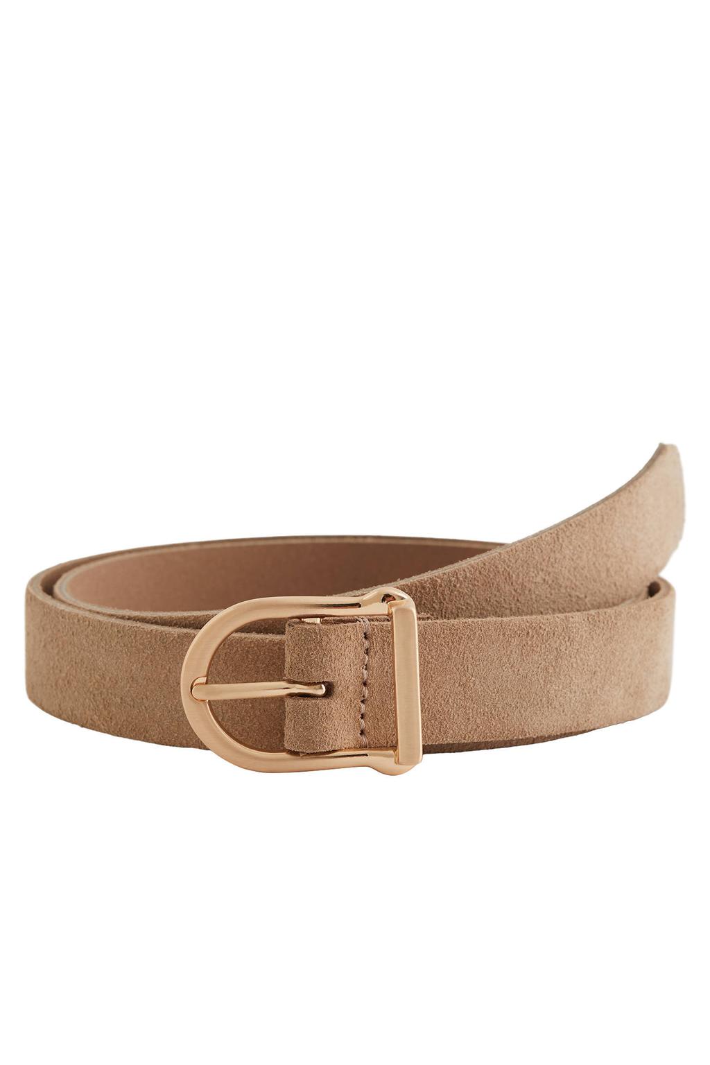 WE STUDIO suède riem beige