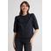 Anytime blouse met ruches zwart