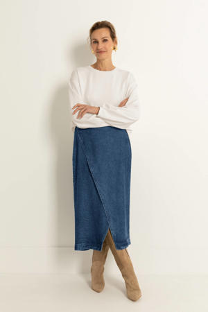 denim spijkerrok dark blue denim