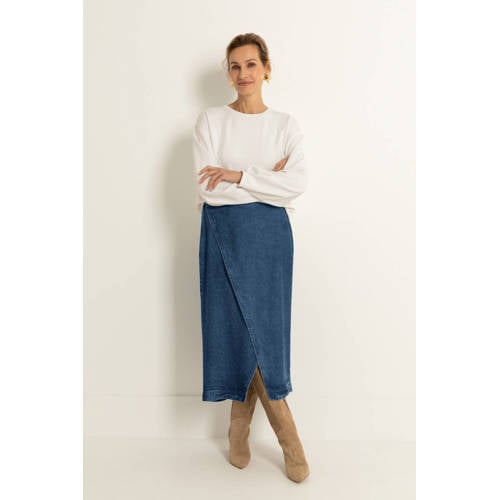 CLAUDIA BY CLAUDIA STRÄTER denim spijkerrok dark blue denim afbeelding
